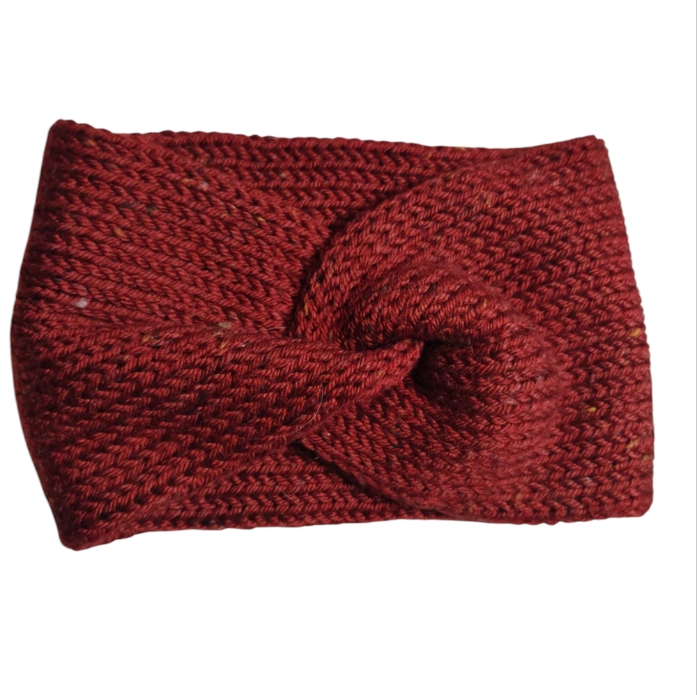 Handmade Elegant Red Knit Headband